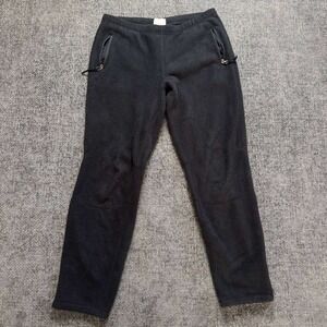 Fleece MEC Pants Womens Medium Black Zipper Pockets Ankle Zip Gorpcore